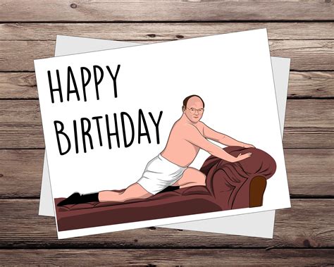 Seinfeld Funny Birthday Day Card Pop Culture Greeting Card Etsy