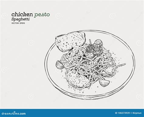 Pesto Jar Hand Drawn Sketch Illustration Isolated On White 181616122