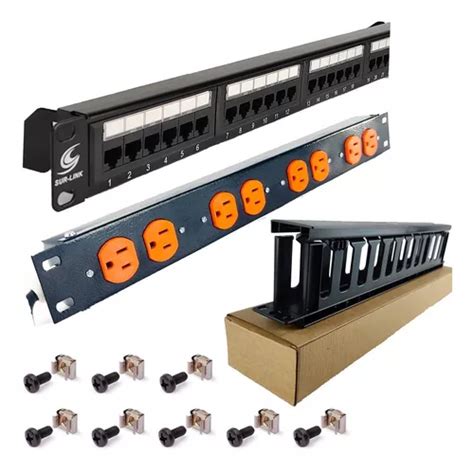 Patch Panel Cat Kit Multitoma Organizador Tornillos Env O Gratis