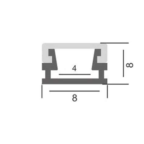 Perfil De Aluminio Slim Metros Led Solutions