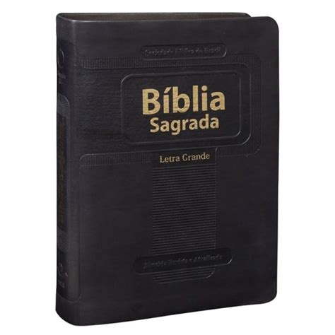 Bíblia Sagrada Letra Grande ARA Capa Preta O Reino Editora