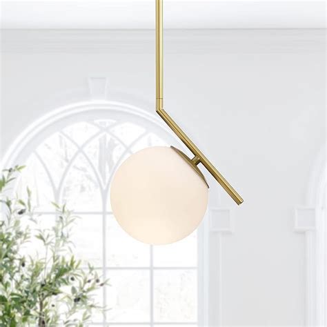 Modern Gold Pendant Light Fixtures Glass Globe Pendant Lighting For