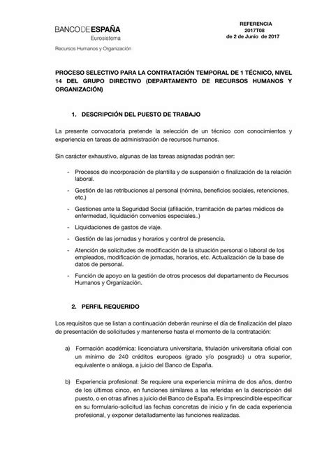 Pdf Proceso Selectivo Para La Contrataci N Pdf File Descripci N