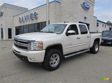 2009 White Diamond Tricoat Chevrolet Silverado 1500 Ltz Crew Cab 4x4 67012154