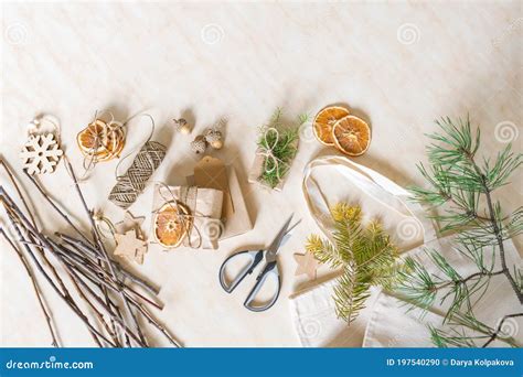 Sustainability Christmas Zero Waste Stock Photo Image Of Paper