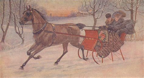 Winter Sleigh Ride | Free Vintage Art