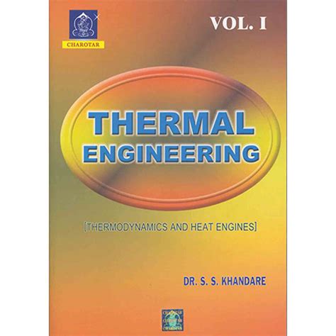 Thermal Engineering Vol I By Dr S S Khandare Charotar Publication