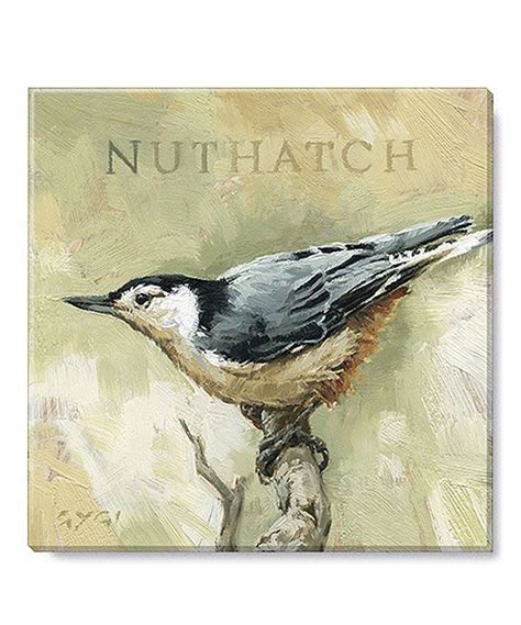 Brown Nuthatch Giclee Wrapped Canvas Bring Soothing Style To Your