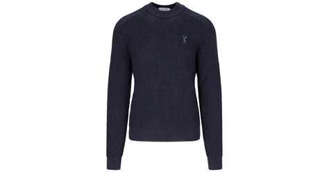 Kiko Kostadinov Logo Sweater In Blue For Men Lyst