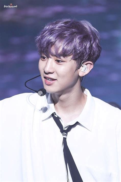 Amé ese color de pelo Kim Min Seok Xiu Min Park Chanyeol Exo Byun