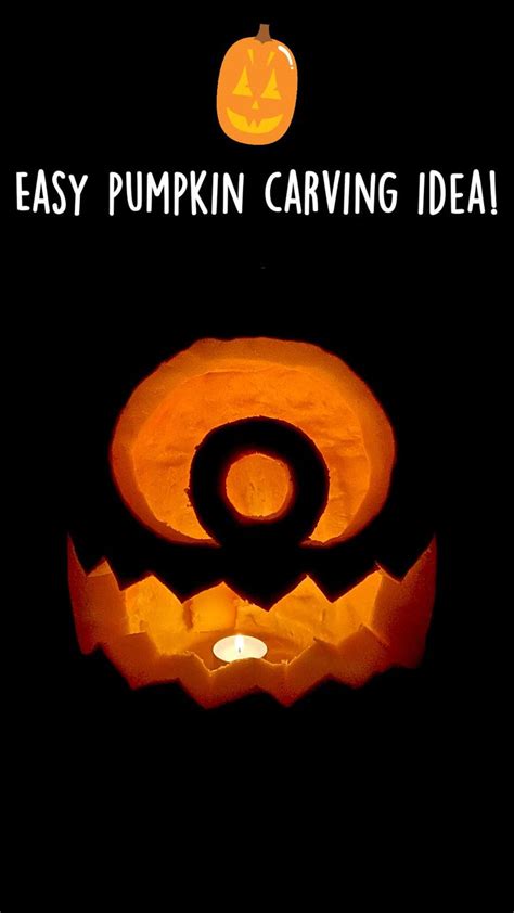 Easy Pumpkin Carving Idea Mike Wazowski From Monsters Ink Pumpkin