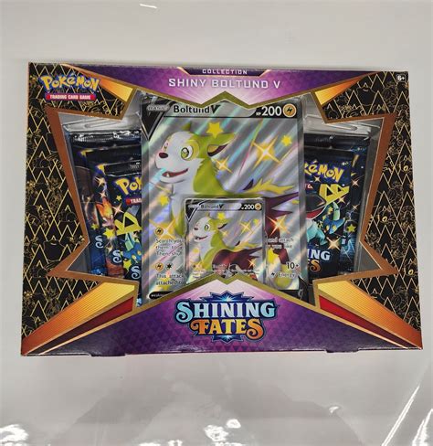 Pokemon Tcg Shining Fates Collection Shiny Boltund V Box Booster