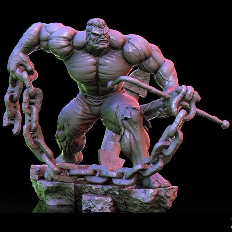 Fichier Stl Gratuit Hulk Mod Le D Stl Pour Impression D Pinting Cnc