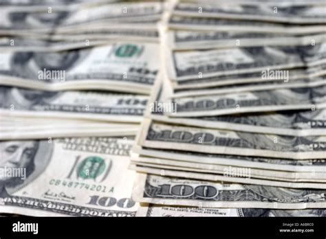 5000 Dollars In Cash In One Hundred American Currency Dollars Stock