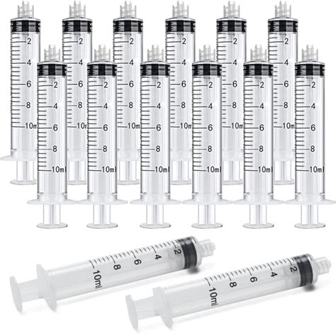 10ml Luer Lock Syringe 20 Pack Plastic 10ml Syringes With Luer Lock Tip