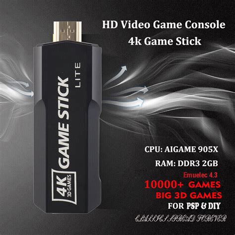 Built In 128GB 40000 Video Games 4K HDMI TV Game Stick Console