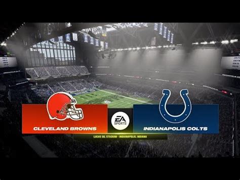 Browns Vs Colts Week Simulation Madden Youtube