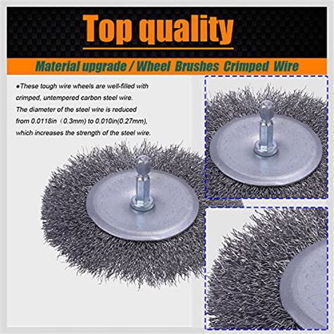 Wenora Pack Wire Brush Wheel Cup Brush Set Wire Brush For Drill