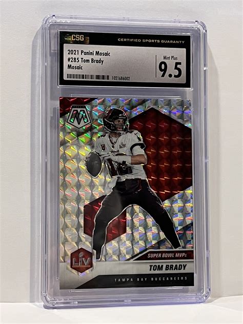 Panini Mosaic Super Bowl Mvps Mosaic Prizm Tom Brady For