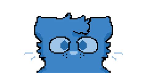 Blue Cat Pixel Art