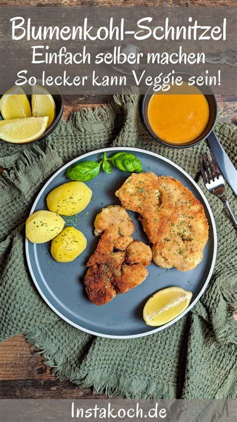 Knusprige Blumenkohl Schnitzel Einfaches Rezept Instakoch De