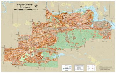 Logan County Arkansas 2023 Soils Wall Map | Mapping Solutions