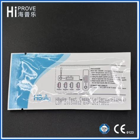 Hbsag Rapid Test Device Whole Blood Serum Plasma Infectious Disease