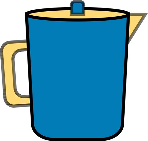 blue jug  white background  vector art  vecteezy