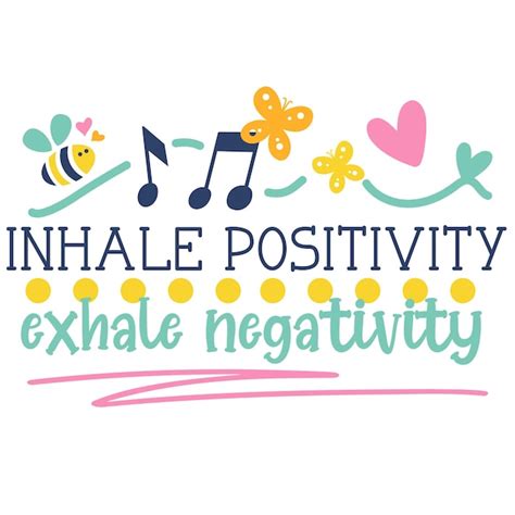 Premium Vector Positive Vibes Inspirational Vector Hand Drawn