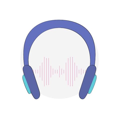 Premium Vector Illustration Of Headphones With Audio Track Listen To