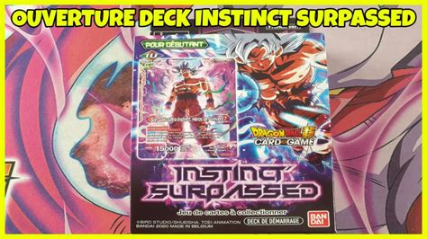 OUVERTURE DECK DEMARRAGE BT9 INSTINCT SURPASSED DRAGON BALL SUPER