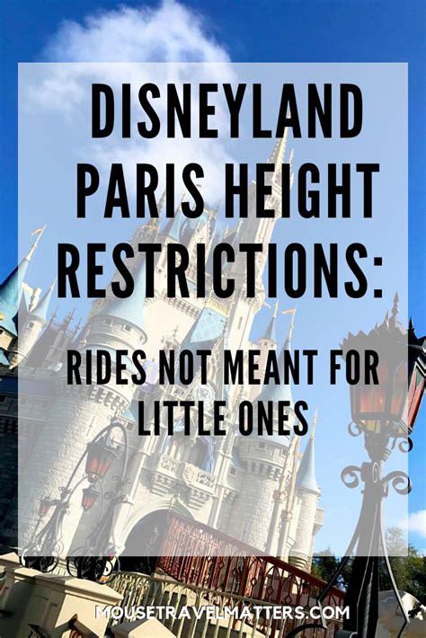 Disneyland Paris Height Restrictions Disneyland Paris Castle, Disney ...