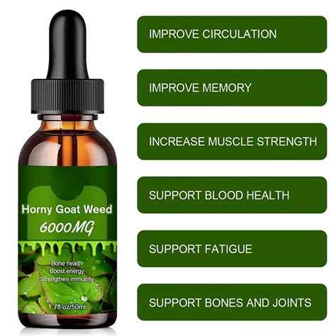 Oem Odm Obm Hot Selling Horny Goat Weed Liquid Epimedium Drops Immune