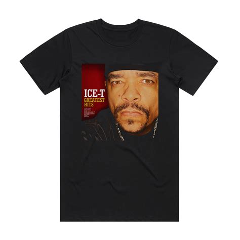 Ice T Greatest Hits The Evidence Album Cover T Shirt Black Album Cover T Shirts