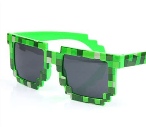 Thug Life Glasses 8 Bit Pixel Women Men Sunglasses Female Male Mosaic