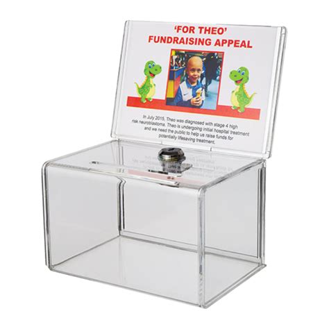 Acrylic A Donation Box Ecl Plastics