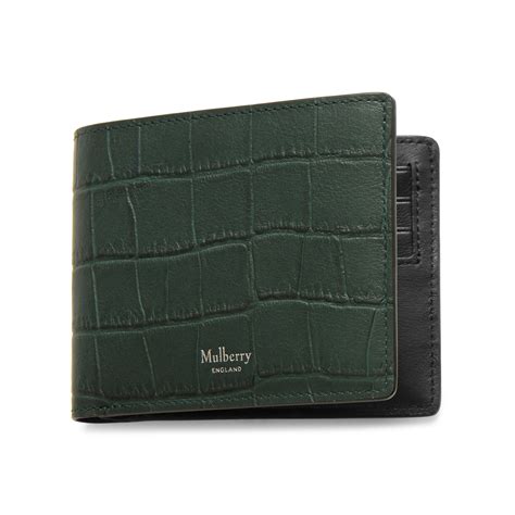 Mulberry 8 Card Wallet In Green Matte Croc For Men Lyst