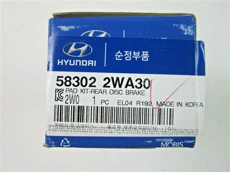 Oem Genuine Rear Brake Pads Kit For Hyundai Santa Fe L