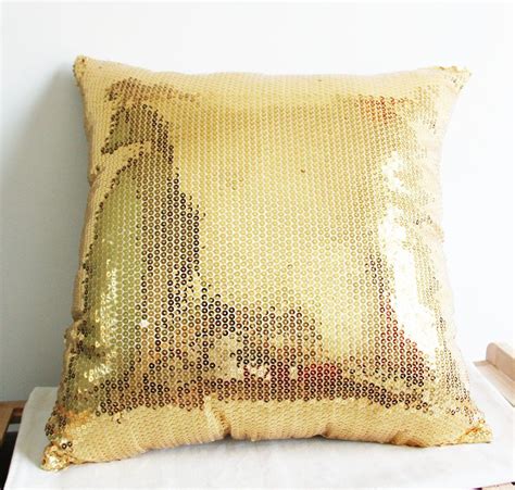 Summer Decor Sale Gold Sequin Decorative Pillow Cushion Covers X