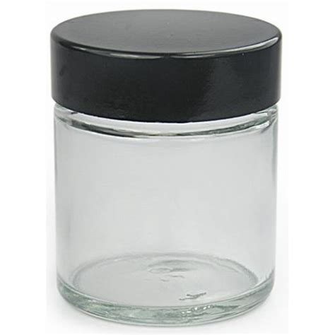 Pot de crème en verre transparent avec couvercle noir 30 ml ekokoza fr