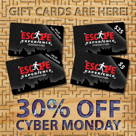 Cyber Monday: 30% OFF Escape Experience Gift Cards