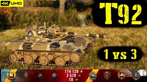 World Of Tanks T92 Replay 8 Kills 3 7k Dmg Patch 1 6 1 Youtube