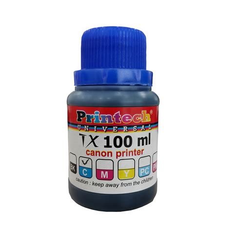 Jual Printech Tx Ink Tinta Printer Canon Cyan Biru 100 Ml 01069