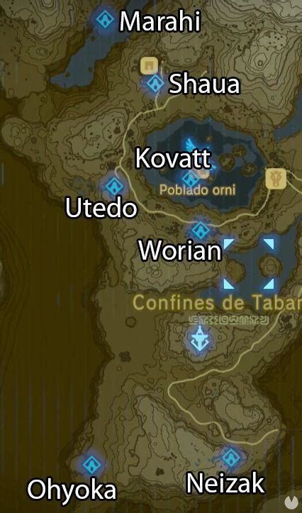 Todos los santuarios de Zelda Breath of the Wild y su localización