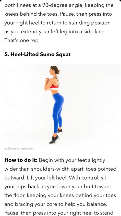 Sumo Squats Kathleen Kicks Gym Fitness Exercises Excercise