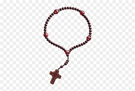 Holy Rosary - Rosary Beads Cartoon - Free Transparent PNG Clipart ...