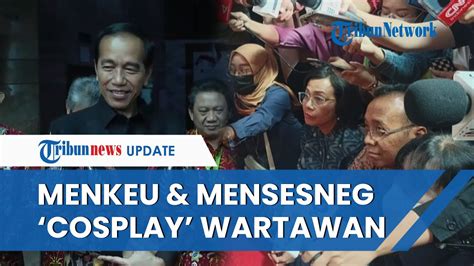 Momen Kocak Menkeu Sri Mulyani Dan Mensesneg Pratikno Cosplay Jadi