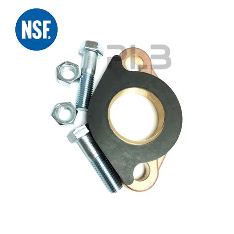 NSF Approved Lead Free Brass Or Bronze Awwa Oval Water Meter Flange Kit