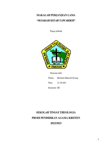 Kitab Sejarah Tawarikh Pdf