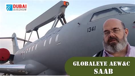 GlobalEye AEW C SAAB Dubai Air Show 2023 YouTube